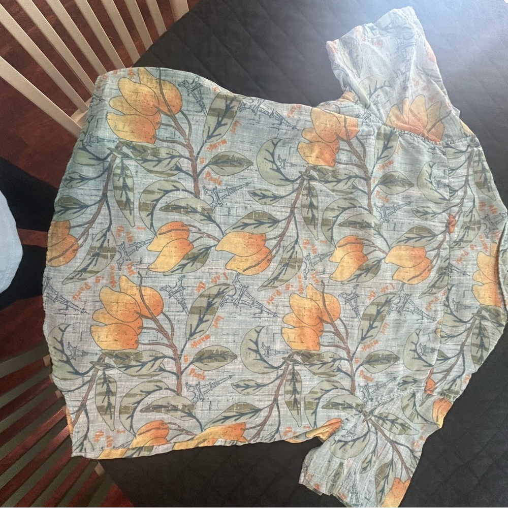 Margaritaville Floral Shirt - Yellow and Green